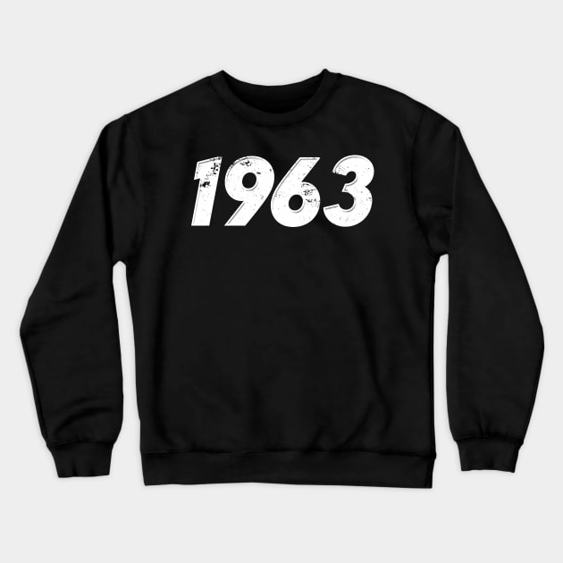 1963 - Vintage Grunge Effect Crewneck Sweatshirt by j.adevelyn